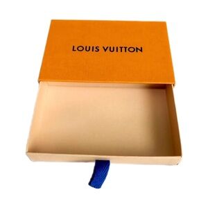 louis vuitton orange drawer gift box for bifold wallet